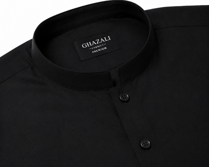 Jet Black Men's Shalwar Kameez – Elegant Traditional Wear