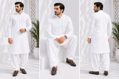 Chancellor Kalaf Cotton Latha, Gold Leaf Silver Finish. Special Edition
