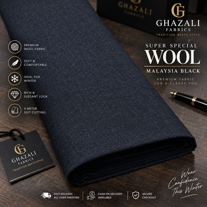 Super special Wool | Malaysia Black