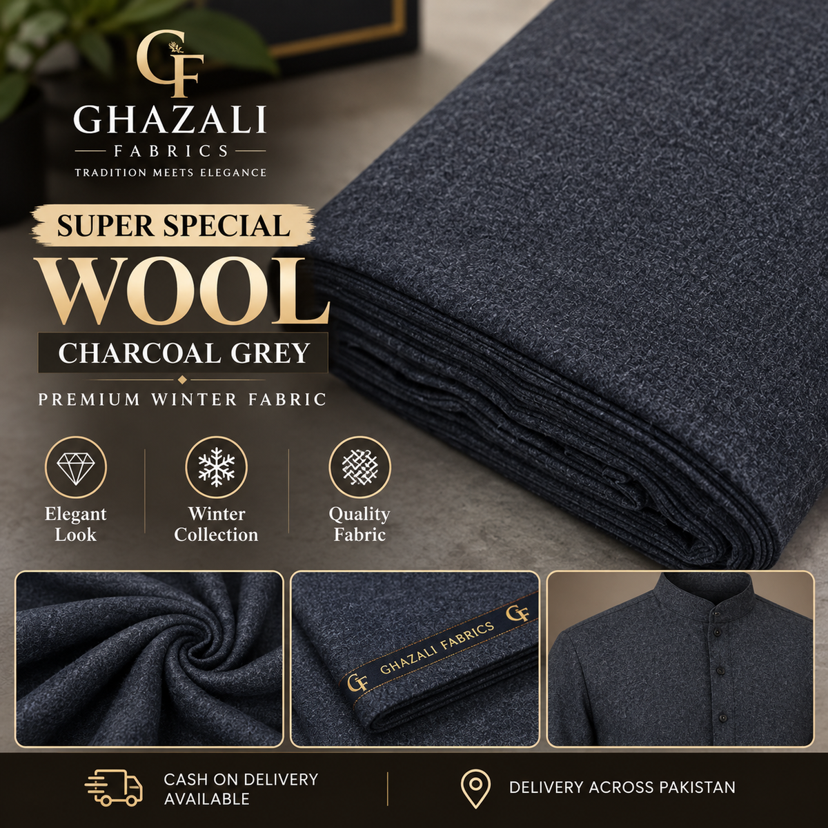 Super special Wool | Navy Blue